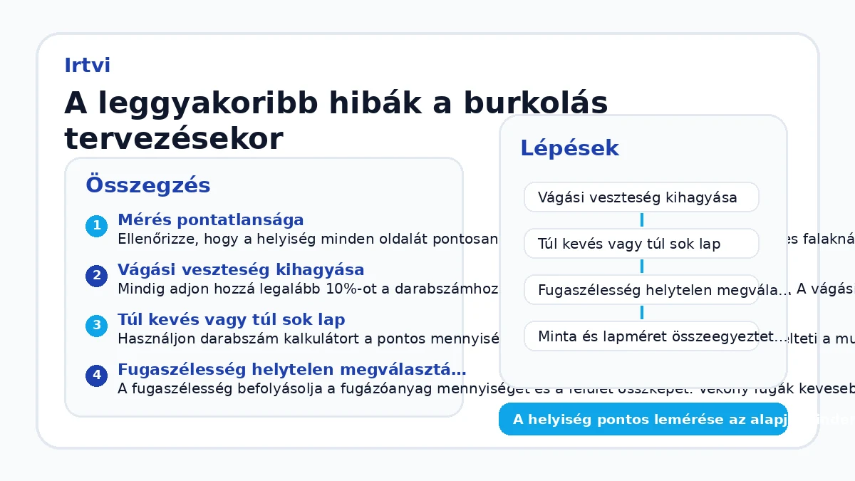 A leggyakoribb hibák a burkolás tervezésekor