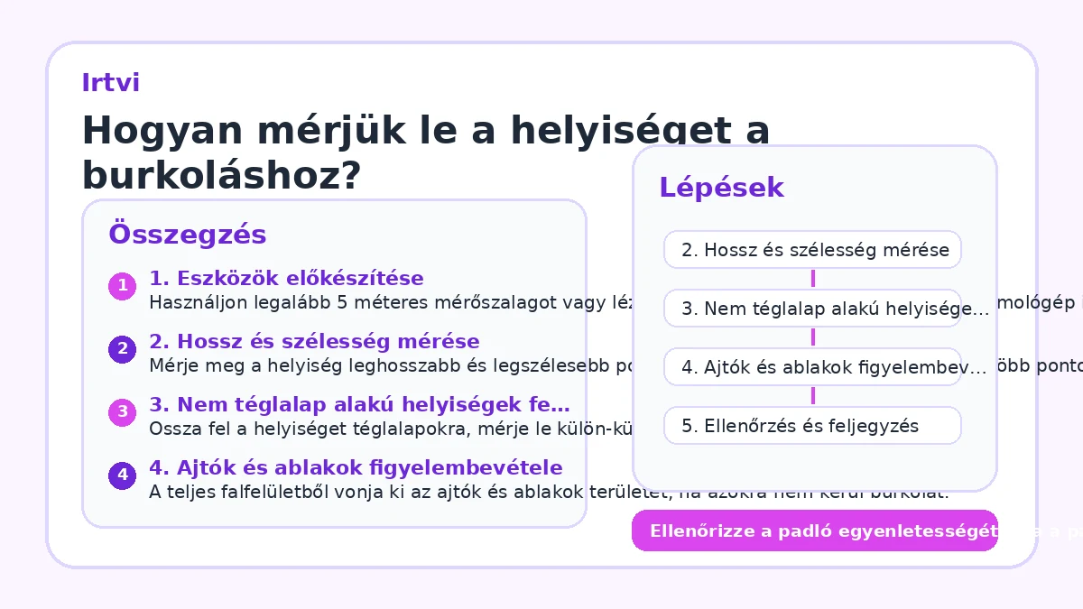 Hogyan mérjük le a helyiséget a burkoláshoz?