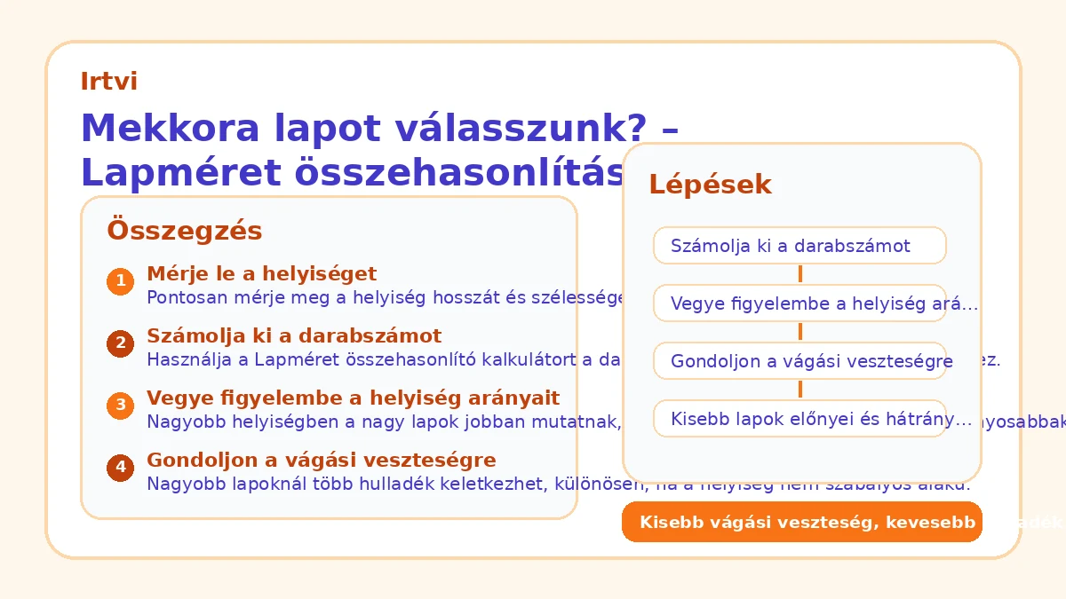 Mekkora lapot válasszunk? – Lapméret összehasonlítás