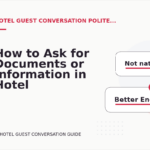 How to Ask for Documents or Information in Hotel Guest Conversation English