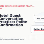 Hotel Guest Conversation Practice: Polite Confirmation Examples