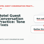 Hotel Guest Conversation Practice: Tone Fixes for Real Situations